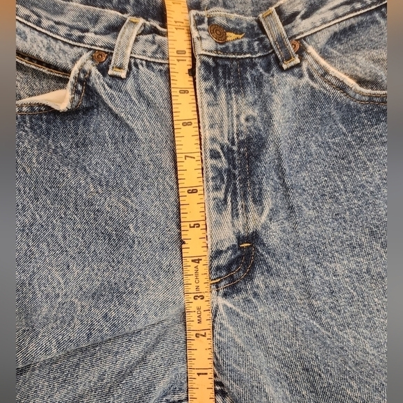 Vtg Lee Jeans Mens 33x31 Straight Leg Union Made USA Mid-rise Leather Patch - Picture 13 of 13